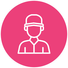 Fitness Trainer Male Icon