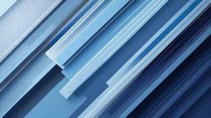 Obraz premium Dynamic Layers of Azure: An Abstract Composition of Angled Bands in Varied Shades of Blue with Subtle Textures