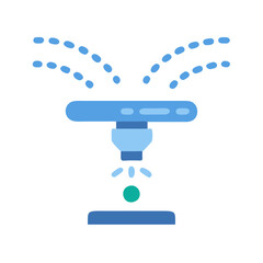 Garden Sprinkler Illustration for Irrigation and Plant Care