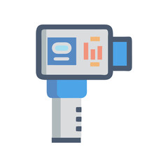 Fototapeta premium Digital thermometer icon, medical equipment for measuring temperature