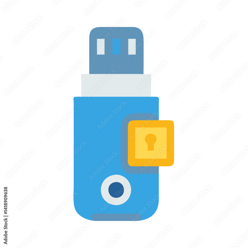 Poster secure usb flash drive data protection and security