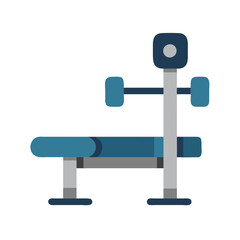 Weight Bench Illustration for Gym Workouts