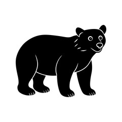 bear-cub-vector-silhouette illustration