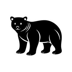 bear-cub-vector-silhouette illustration