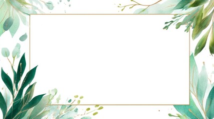 Soft 3D Watercolor Leaves on White Background for Elegant Designs