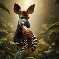 Okapi Okapia neck and ze