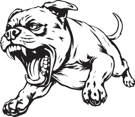 Rottweiler, rottie Peeking Dog,black vector silhouette illustration on white background