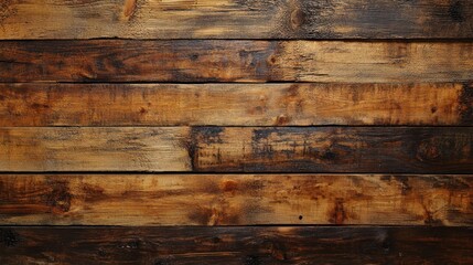Naklejka premium Rustic Brown Wooden Planks Background Texture