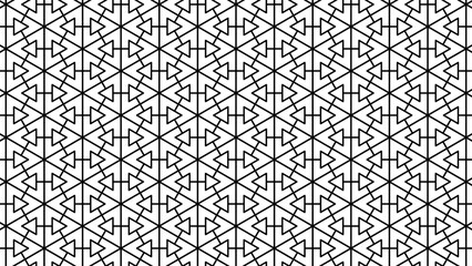 Abstract black white stripe line. geometric triangle texture background. hexagon pattern. retro styled concept. Hexagon mesh design. Modern background with triangle and hexagon shapes pattern.