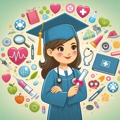 Nursing Graduation and health awareness