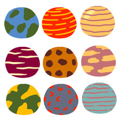 Planet cartoon design vector illustration