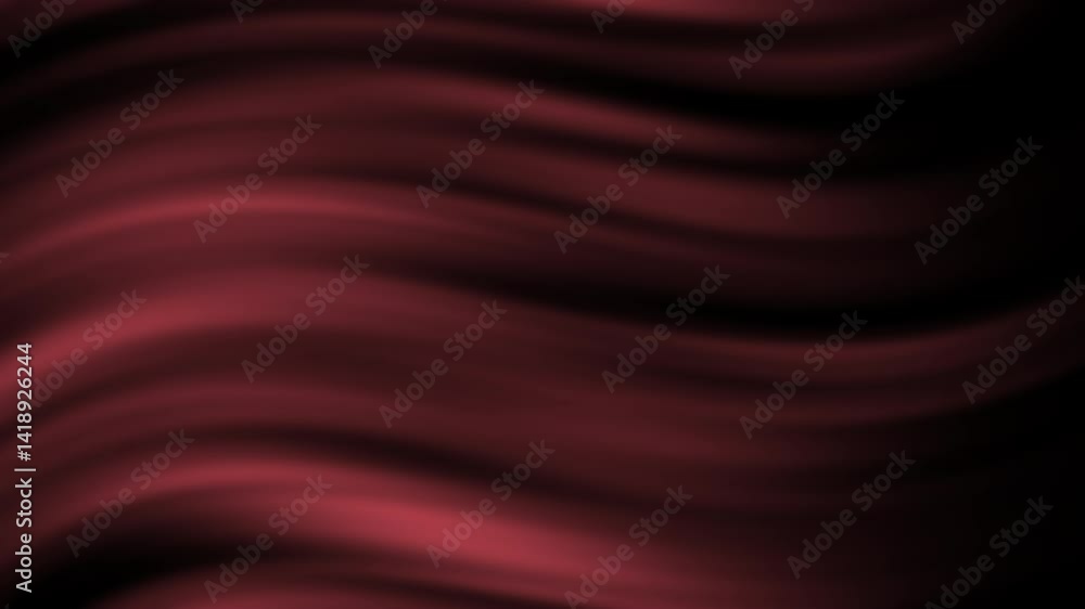 Poster a smooth, flowing red abstract background with wavy patterns creating a sense of movement and depth.
