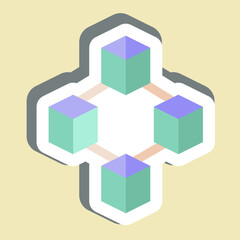 Sticker Blockchain. related to Cryptocurrency symbol