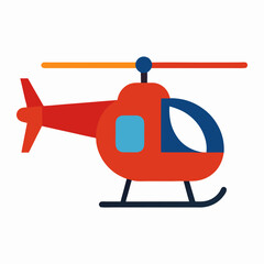 helicopter isolated on white