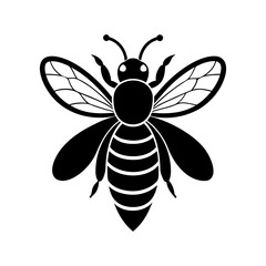 bee-vector-silhouette illustration