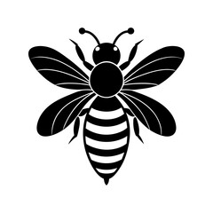bee-vector-silhouette illustration