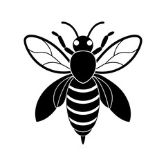 bee-vector-silhouette illustration