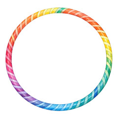 Hula hoop isolated on white background