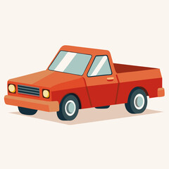 Fototapeta premium old red car