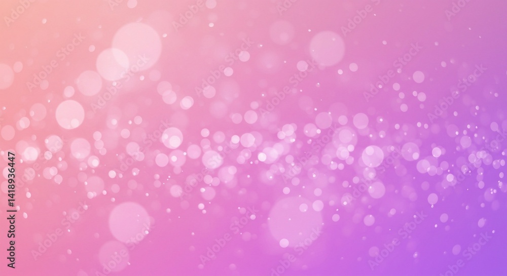 Poster dreamy bokeh effect featuring blurred circular highlights in a smooth transition of blue to orange c
