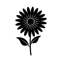 daisy-vector-silhouette illustration
