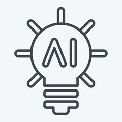 Icon Innovation. related to Artificial Intelligence symbol. line style