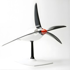 Airplane Propeller Model Studio Shot.