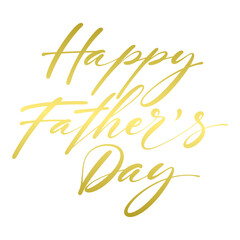 Happy father’s Day lettering . Handmade calligraphy vector illustration. father's day card