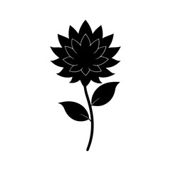 flower-vector-silhouette illustration