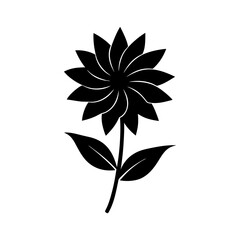 flower-vector-silhouette illustration