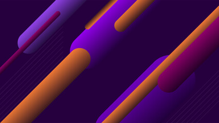 ABSTRACT BACKGROUND ELEGANT PURPLE ORANGE GRADIENT SMOOTH LIQUID COLORFUL DESIGN WITH DIAGONAL GEOMETRIC SHAPES VECTOR TEMPLATE GOOD FOR MODERN WEBSITE, WALLPAPER, COVER DESIGN 