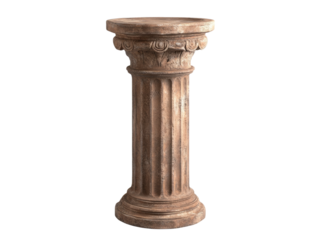 Antique Roman Style Pedestal Column Architectural Element for Interior or Exterior Design