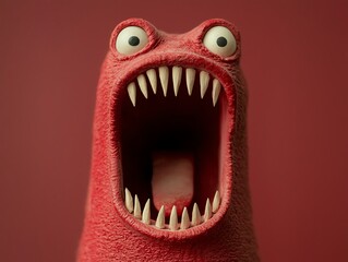 Naklejka premium Absurd yet harmless prank causing exaggerated reactions