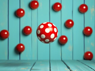 Fototapeta premium Whimsical prank featuring floating objects or impossible illusions