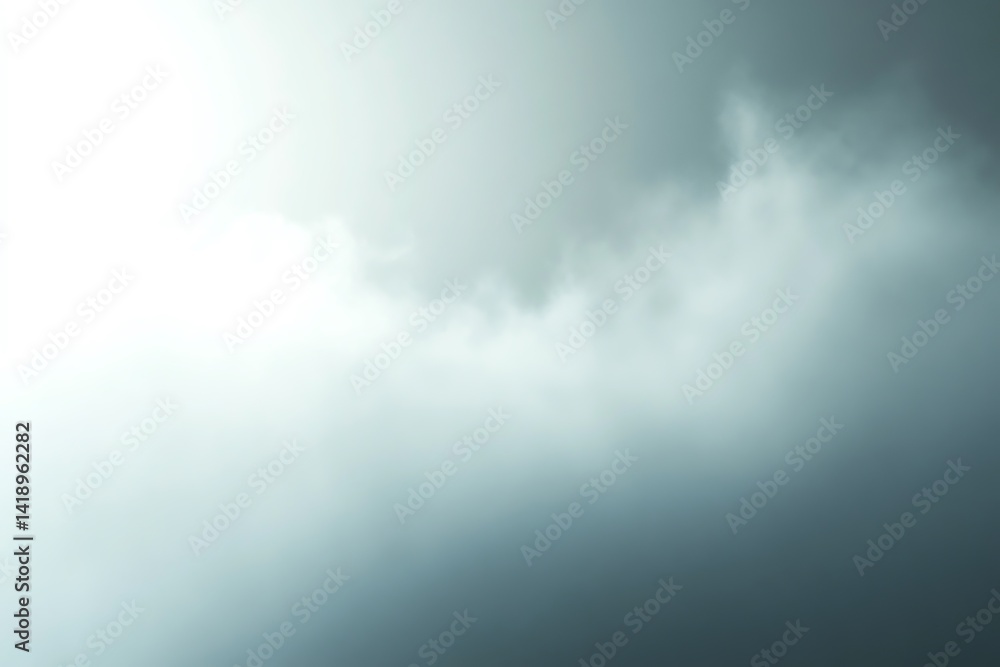 Poster peaceful light grey sky with soft clouds creates a serene atmosphere. perfect for background designs
