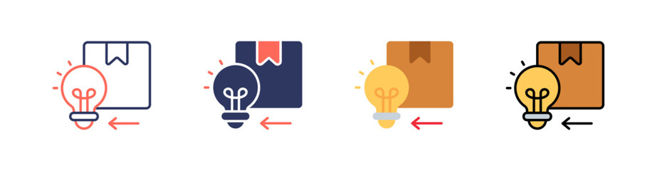 Mvp Multi Style Icon Set Vector 
