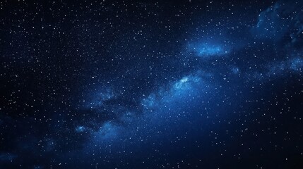 Fototapeta premium Celestial Canvas: A Night Sky Symphony of Stars and Nebulae