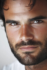 Obraz premium Close-up of a business man smiling, a handsome business man