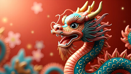 Exhibit refined visuals of Dragon Boat Festival dragon decoration that feature iconic dragon imagery elaborate ornamentation and intricate detailing in vibrant traditional designs that evoke festive c