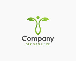 Beauty of the leaf people logo