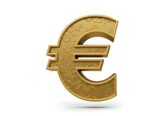 Fototapeta premium Golden euro symbol
