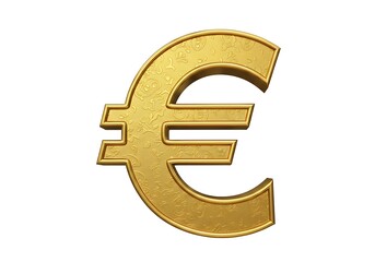 Obraz premium Golden euro symbol