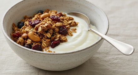 Granola and Yogurt Breakfast Bowl