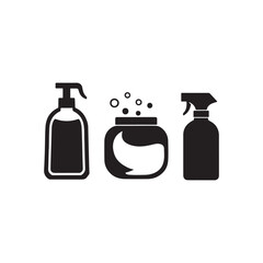 set of Sprayer Vector Icon bottles