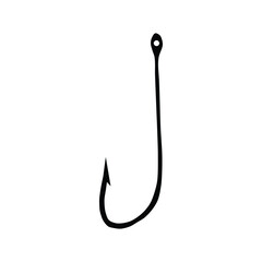 fishing hook vector illustration