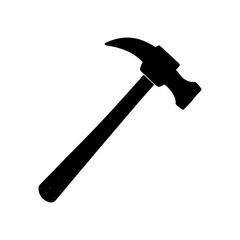 Hammer Silhouette vector illustration