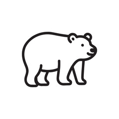 vector illustration of a bear