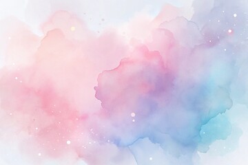 Fototapeta premium Watercolor Splashes in Pastel Tones Flowing Abstract Art