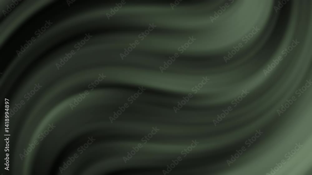 Poster The image features smooth, wavy patterns in varying shades of green, creating a soft and abstract visual effect.