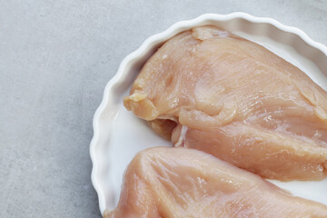 Chicken breast meat without skin